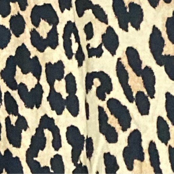 NWT GANNI Ruffled Collar Leopard Print Cotton Poplin Long Sleeve Top - Sz 6 - Picture 7 of 13